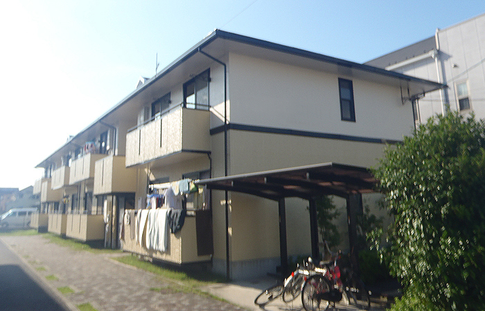外装・屋根リフォーム実例／ハイツ外装リフォーム